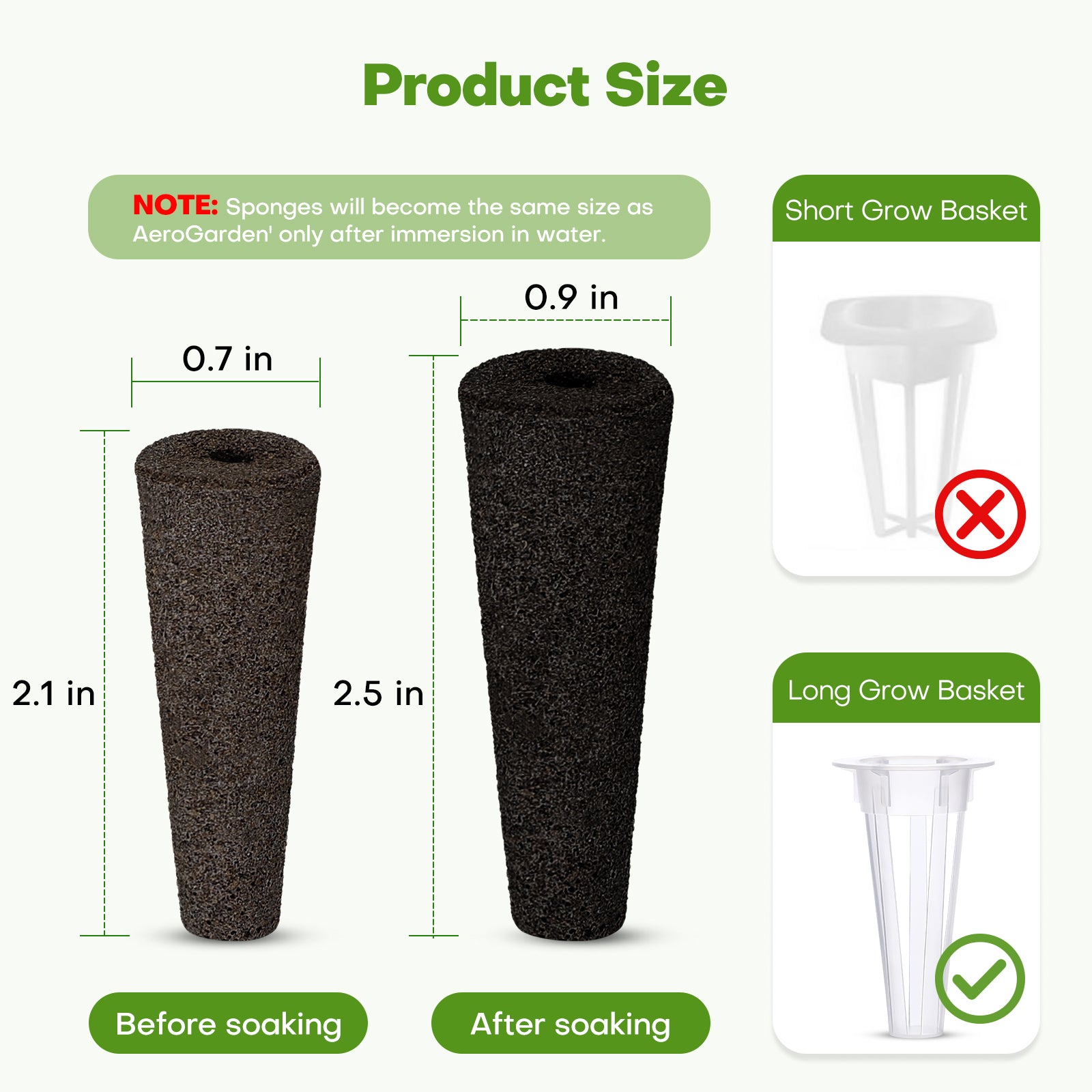 120 Pcs Grow Sponges for Hydroponic