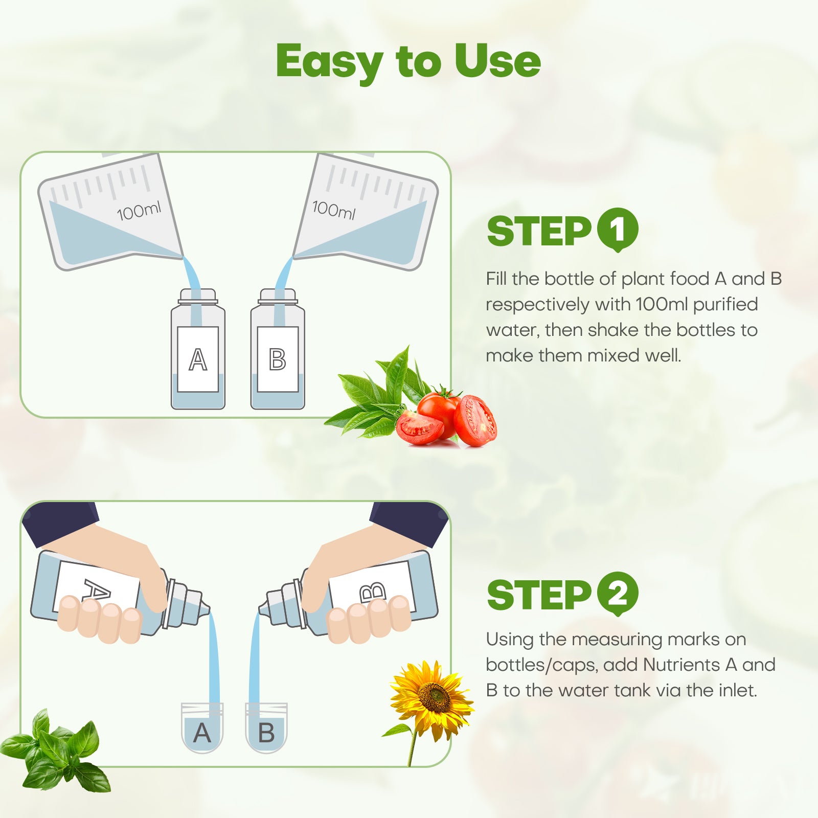 Plant Food for Hydroponics Growing System