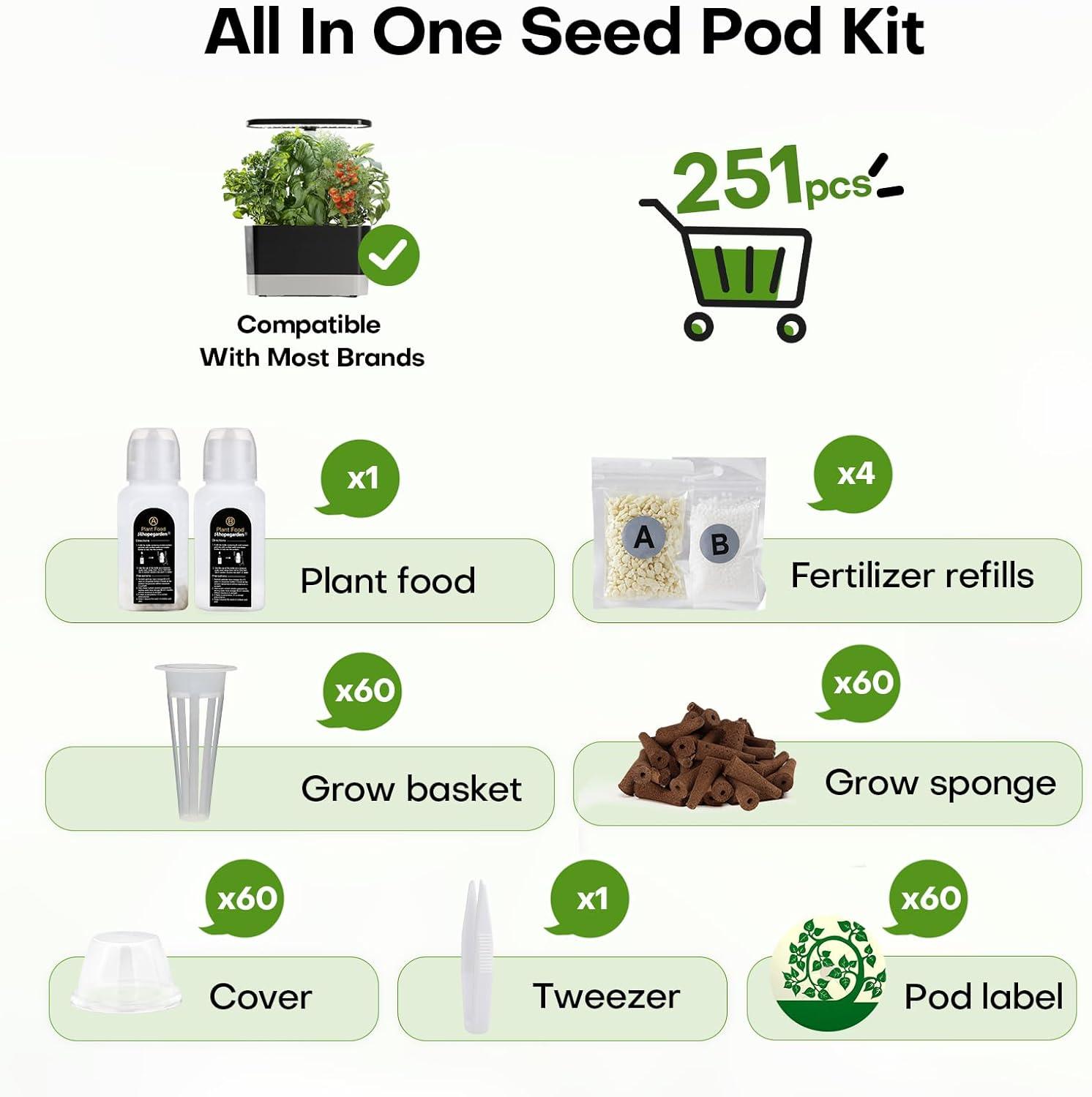 251 Pcs Seed Starting Kit - Ahopegarden