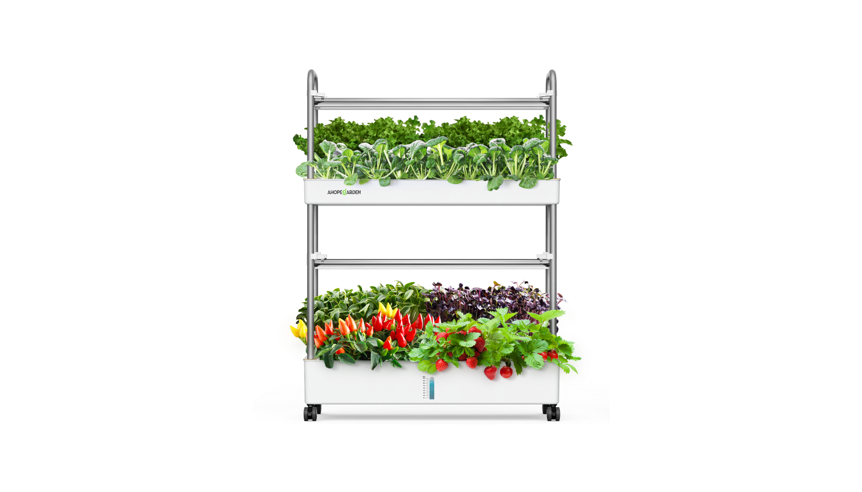 60 Seed Pods Vertical Hydroponic Garden with Upgraded Light Panel