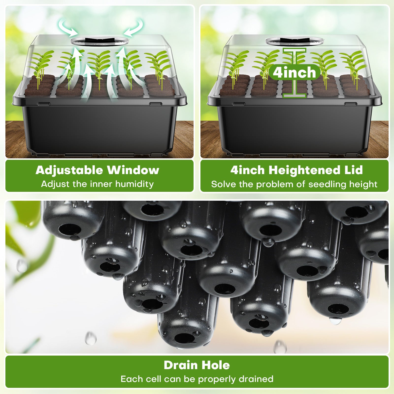 Key features of Ahope 40-Cell Seed Starting Trays