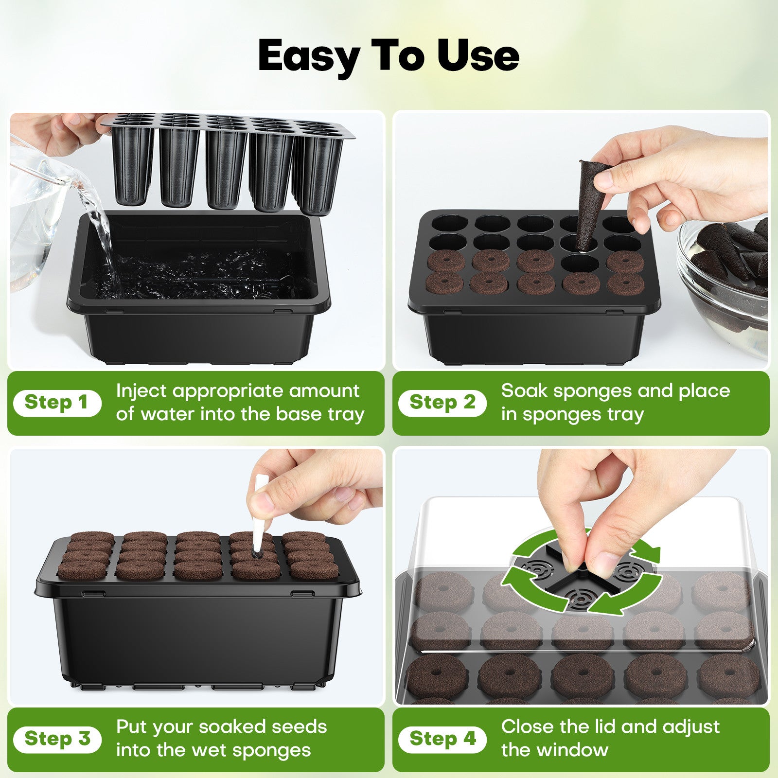 Instructions for Using Ahope 40-Cell Seed Starting Trays